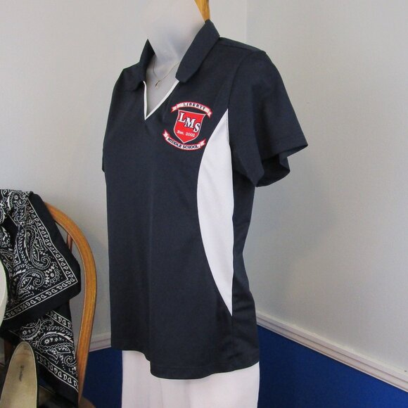 Harriton Liberty Middle School Hillsborough County Florida Navy Polo Shirt - Picture 3 of 9